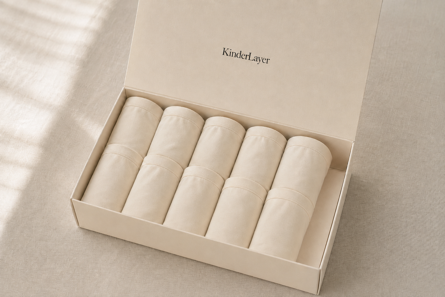 KinderLayer box of organic cotton essentials